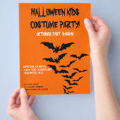 Halloween Kostuum Kinderfeest Aankondiging Flyer (Hand)