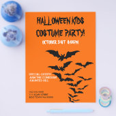 Halloween Kostuum Kinderfeest Aankondiging Flyer (Enkel)