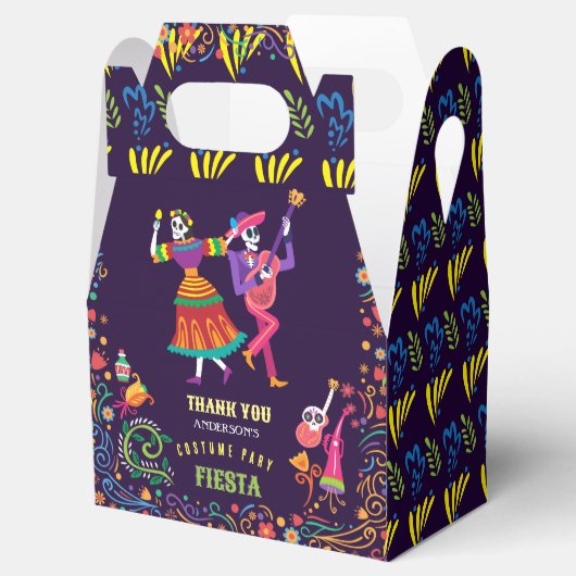 Halloween Kostuum Kleurrijk Feest De los Muertos Bedankdoosjes (Geopend)