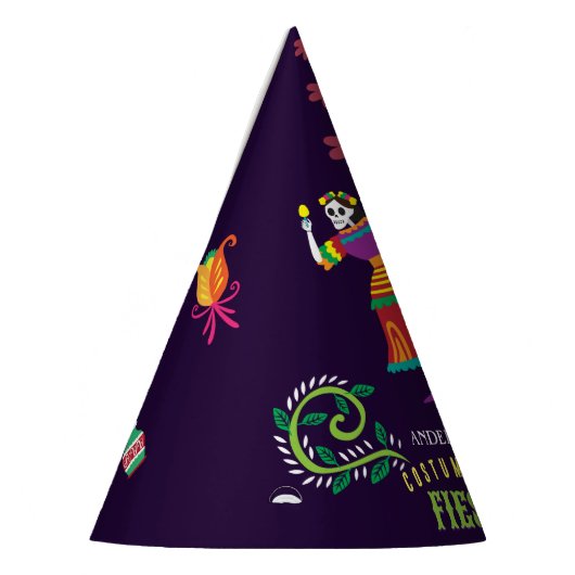 Halloween Kostuum Kleurrijk Feest De los Muertos Feesthoedjes (Links)