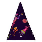 Halloween Kostuum Kleurrijk Feest De los Muertos Feesthoedjes (Rechts)