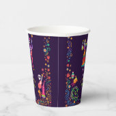 Halloween Kostuum Kleurrijk Feest De los Muertos Papieren Bekers (Rechts)