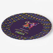 Halloween Kostuum Kleurrijk Feest De los Muertos Papieren Bordje (Gekanteld)