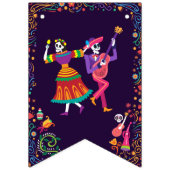 Halloween Kostuum Kleurrijk Feest De los Muertos Vlaggetjes (Eerste vlag)