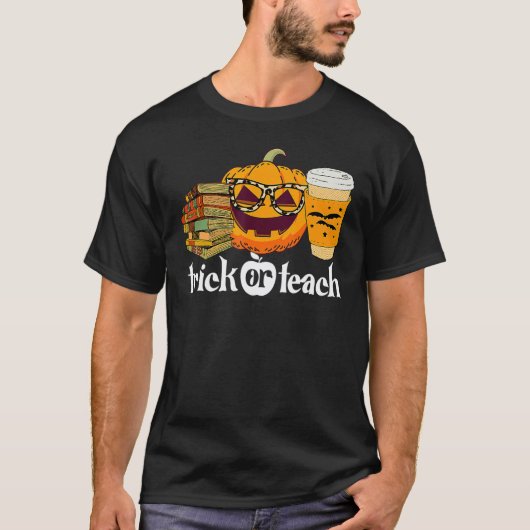 Halloween Kostuum Leraar Trick or Teach T-shirt (Voorkant)