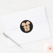 Halloween kostuum leuk aap gorilla borst pak ha ronde sticker (Envelop)