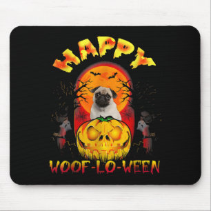 Halloween Kostuum Mannen Vrouwen Pug Grappige Hond Muismat