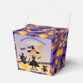 Halloween kostuum meisje heks verjaardagsfeestje bedankdoosjes