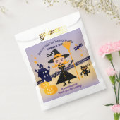 Halloween kostuum meisje heks verjaardagsfeestje bedankzakje (Gezegeld)