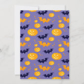 Halloween kostuum meisje heks verjaardagsfeestje kaart (Achterkant)