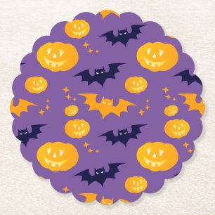 Halloween Kostuum Meisje Heks Verjaardagsfeestje Kartonnen Onderzetters