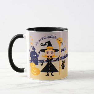 Halloween Kostuum Meisje Heks Verjaardagsfeestje Mok