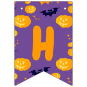 Halloween kostuum meisje heks verjaardagsfeestje vlaggetjes (Tweede vlag)