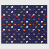 Halloween kostuum meisje verjaardagsfeestje cadeaupapier (Vlak)