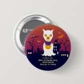 Halloween kostuum meisje verjaardagsfeestje ronde button 5,7 cm (Voorkant /achterkant)