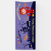 Halloween kostuum meisje verjaardagsfeestje spandoek (Verticaal)