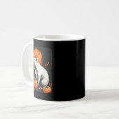 Halloween kostuum met deze witte rat en p Koffiemok (Voorkant links)