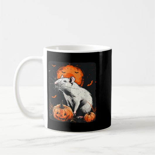  Halloween kostuum met deze witte rat en p Koffiemok (Links)