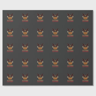 Halloween Kostuum Monster Pompoen Gotische Vector  Cadeaupapier
