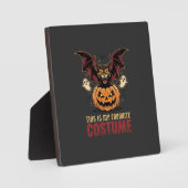 Halloween Kostuum Monster Pompoen Gotische Vector Fotoplaat (Voorkant)