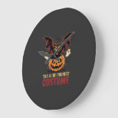 Halloween Kostuum Monster Pompoen Gotische Vector Grote Klok (Hoek)