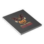 Halloween Kostuum Monster Pompoen Gotische Vector Notitieblok (Schuin)