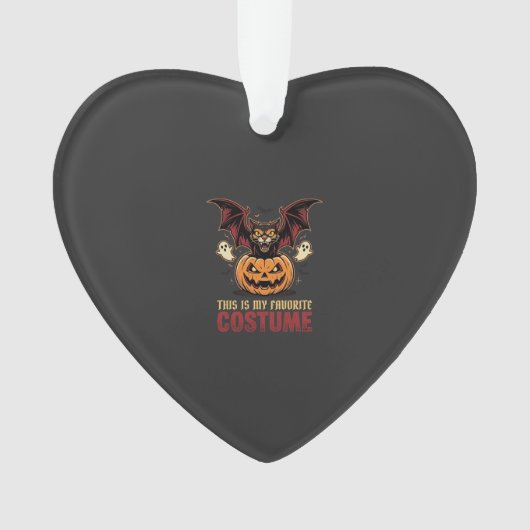 Halloween Kostuum Monster Pompoen Gotische Vector Ornament (voorkant)
