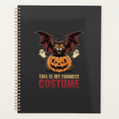 Halloween Kostuum Monster Pompoen Gotische Vector Planner (Voorkant)