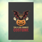 Halloween Kostuum Monster Pompoen Gotische Vector Raamsticker (Vel 3)