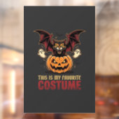 Halloween Kostuum Monster Pompoen Gotische Vector Raamsticker (Vel 2)