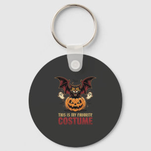 Halloween Kostuum Monster Pompoen Gotische Vector Sleutelhanger