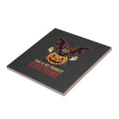 Halloween Kostuum Monster Pompoen Gotische Vector Tegeltje (Zijkant)