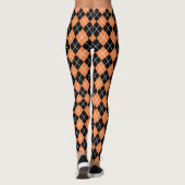 Halloween Kostuum Oranje Argyle Leggings (Achterkant)