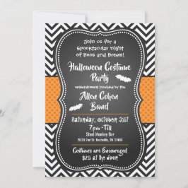 Halloween kostuum party bar evenement uitnodiging