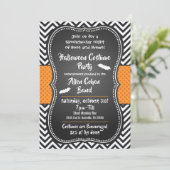 Halloween kostuum party bar evenement uitnodiging (Staand voorkant)