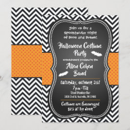 Halloween kostuum party bar evenement uitnodiging