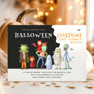 Halloween Kostuum Party Kinder Kaart
