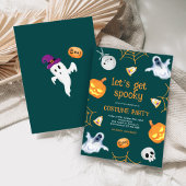 Halloween Kostuum Party Kinder Spooky Kaart
