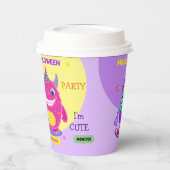 Halloween Kostuum Party Monsters Spooky Fun Dance Papieren Bekers (Links)