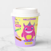 Halloween Kostuum Party Monsters Spooky Fun Dance Papieren Bekers (Voorkant)