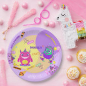 Halloween Kostuum Party Monsters Spooky Fun Dance Papieren Bordje (Feest)