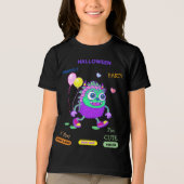 Halloween Kostuum Party Monsters Spooky Fun Dance Tri-Blend Shirt (Voorkant)