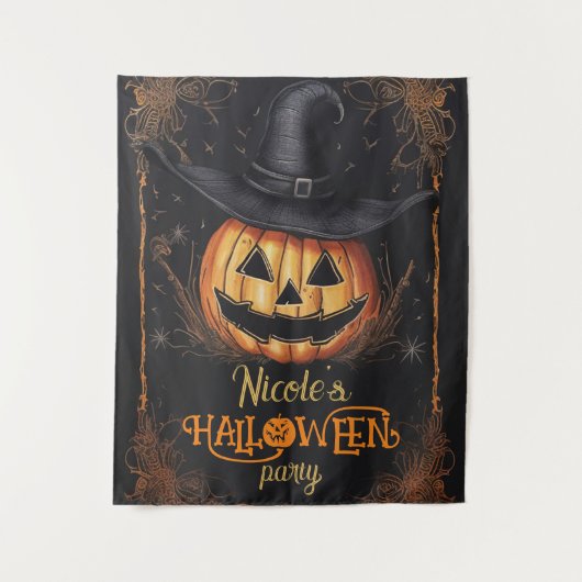 Halloween Kostuum Party Spooky Muur Decor Wandkleed (Voorkant)