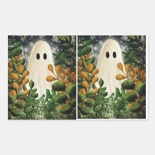 Halloween kostuum party stickers (Voorkant)