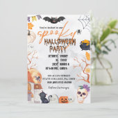 HALLOWEEN KOSTUUM PARTY / TRICK OR TREAT KAART (Staand voorkant)