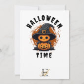 HALLOWEEN KOSTUUM PARTY / TRICK OR TREAT KAART (Achterkant)