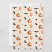 Halloween Kostuum Party Trick Treat Kaart (Achterkant)