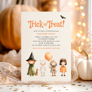 Halloween Kostuum Party Trick Treat Kaart