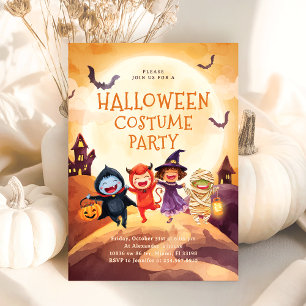 Halloween Kostuum Party Trick Treat Kinder Kaart