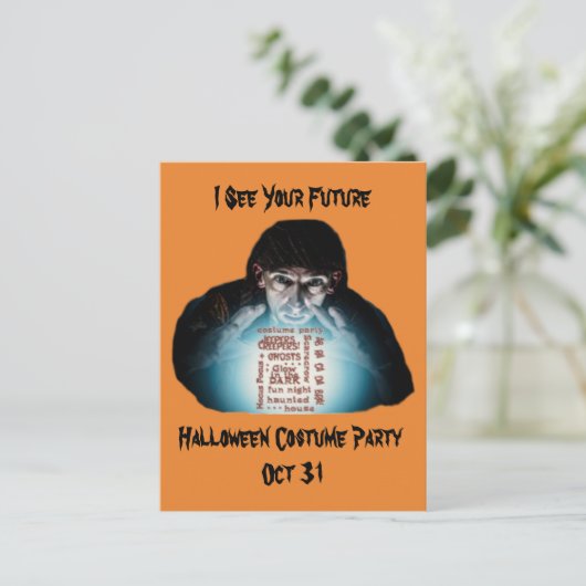 Halloween Kostuum Party Uitnodiging Okt 31 (Staand voorkant)